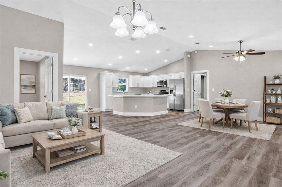 Furnished interior view inside a new home in , Citrus Springs (Image 5).