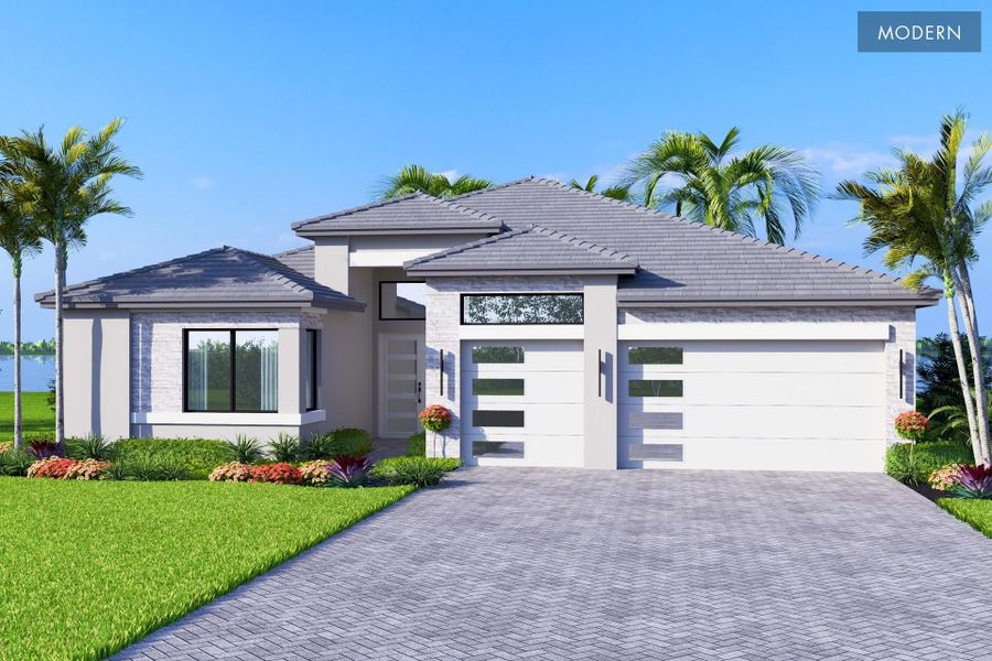 Representative exterior photo of a completed home built from the Julia II by GL Homes in Valencia Vista at Riverland, Port St. Lucie, FL (Image 8). Representative exterior photo of a completed home built from the Julia II by GL Homes in Valencia Vista at Riverland, Port St. Lucie, FL (Image 8).