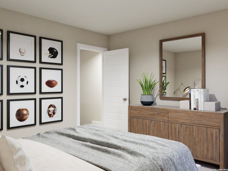 Furnished interior view inside a new home in Melissa Ranch, San Antonio (Image 12).