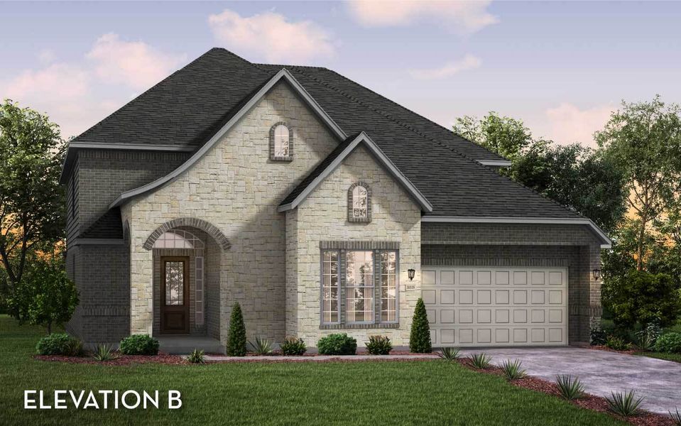 Representative exterior photo of a completed home built from the Laguna III by CastleRock Communities in Sanctuary, Salado, TX (Image 2). Representative exterior photo of a completed home built from the Laguna III by CastleRock Communities in Sanctuary, Salado, TX (Image 2).