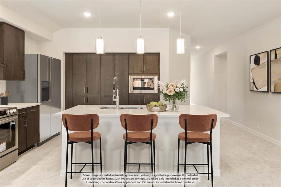 Furnished interior view inside a new home in Georgetown at Kings Fort, Kaufman (Image 20).