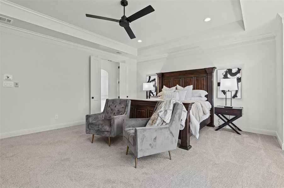 Furnished interior view inside a new home in SouthBend Estates, Granbury (Image 29).