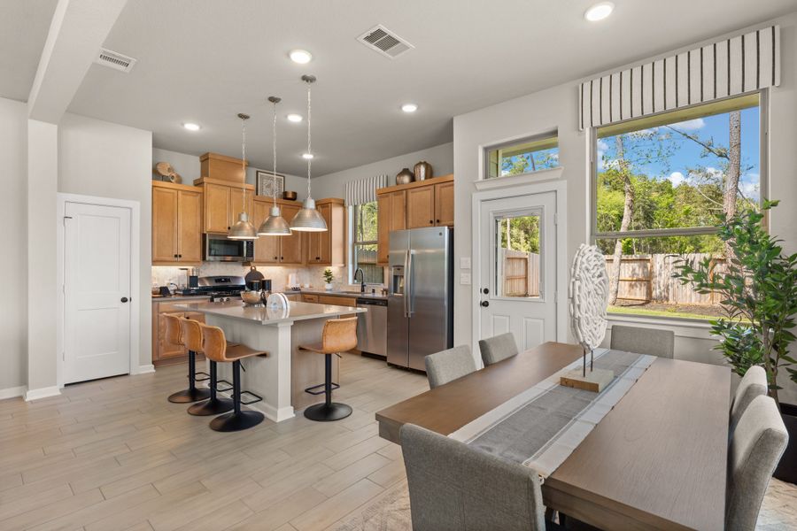 Furnished interior view inside a new home in The Woodlands Hills, Willis (Image 6).