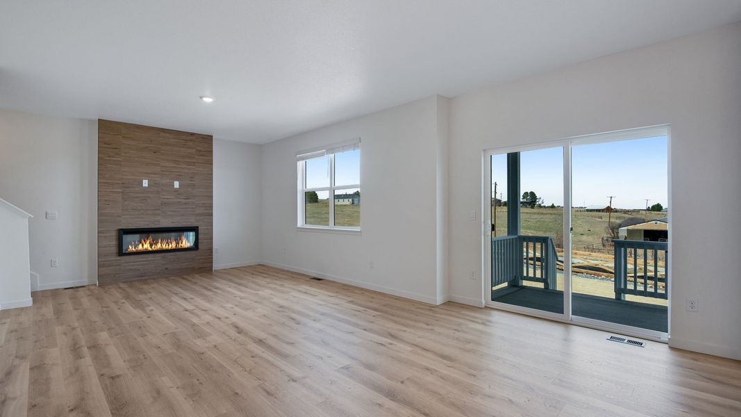 Spacious, unfurnished interior of a new home in Trails at Crowfoot, Parker (Image 15).