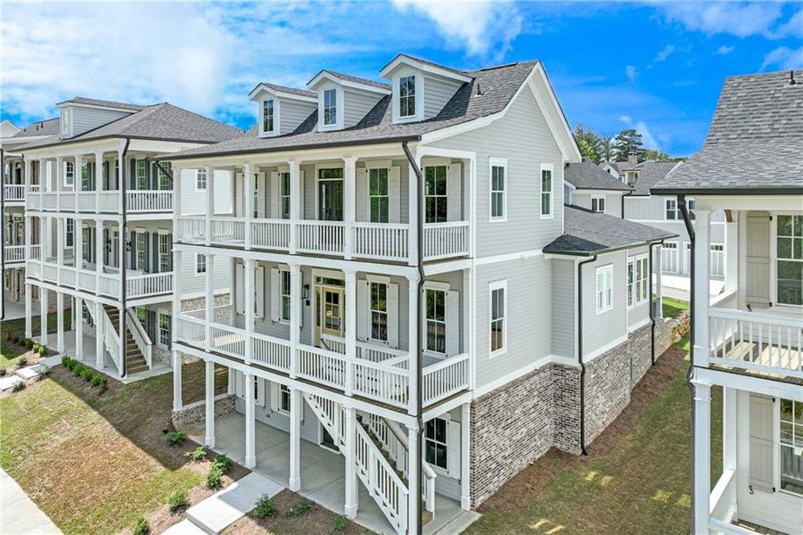Exterior details and patio area of a home in , Dacula (Image 17).