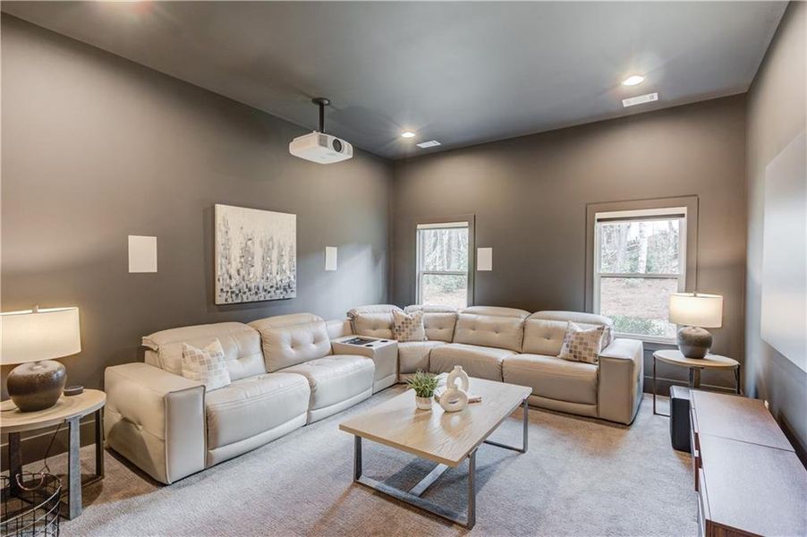 Furnished interior view inside a new home in , Suwanee (Image 42).