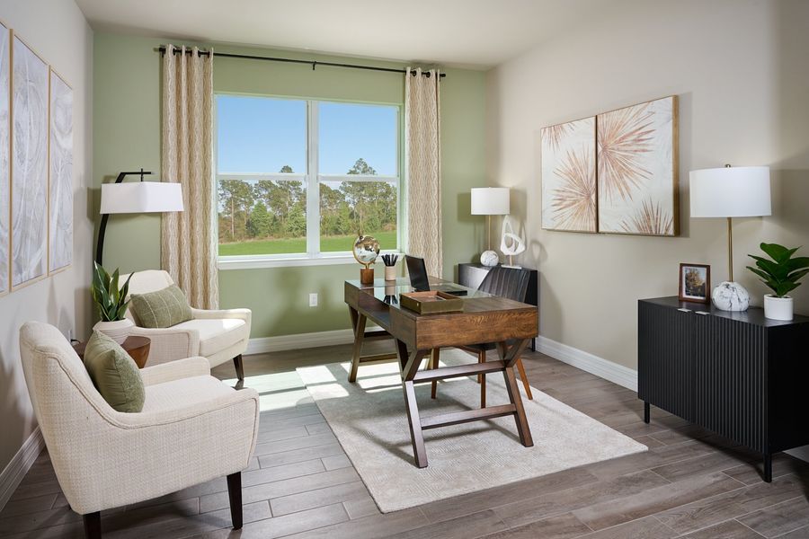 Furnished interior view inside a new home in Crescent Lakes - Signature Series, Punta Gorda (Image 8).