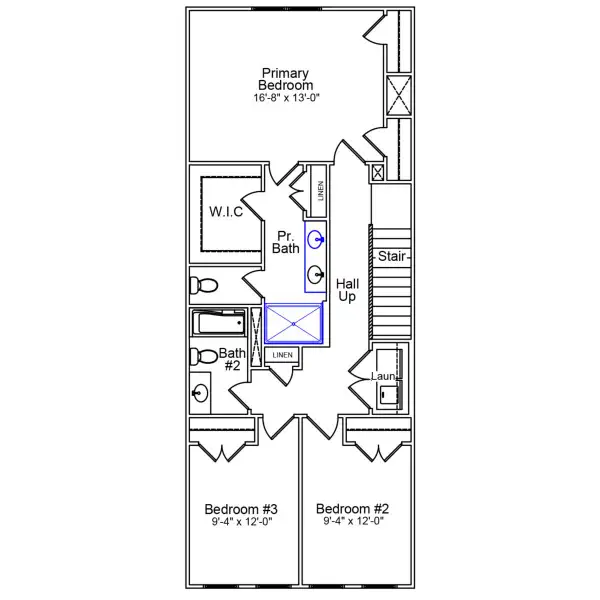 2D floor plan layout of this home in Sweetbrier, Durham, NC (Image 3).