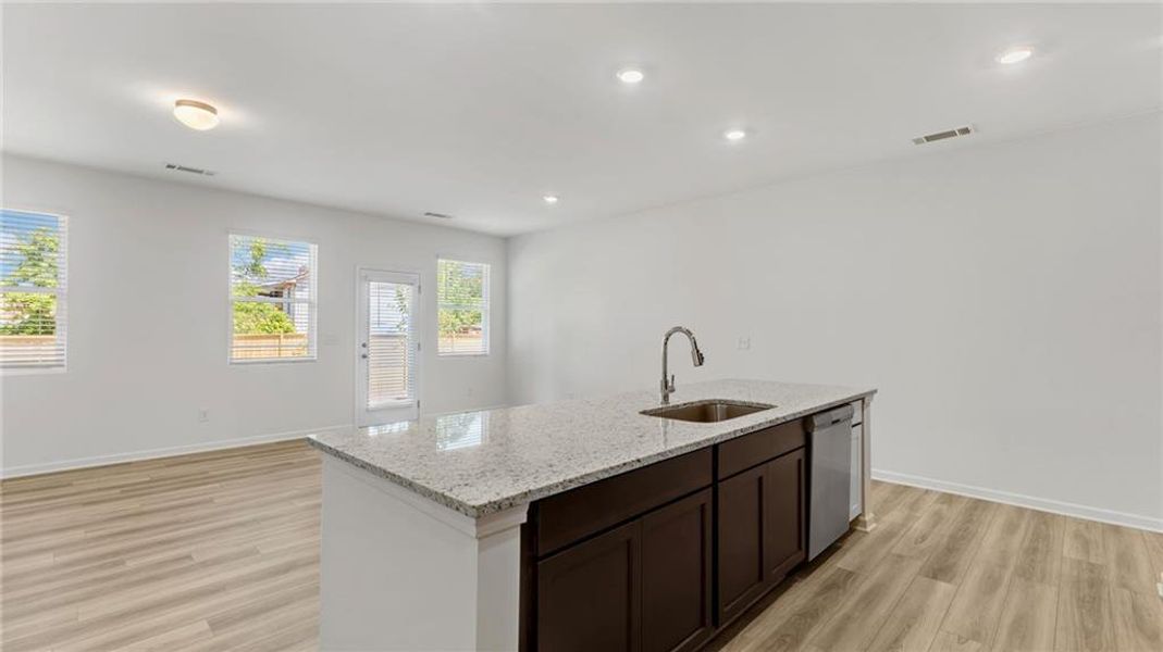 Furnished interior view inside a new home in Owen Preserve, Canton (Image 7).