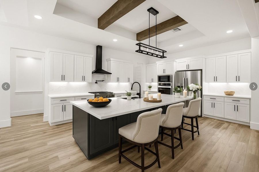 Furnished interior view inside a new home in , Magnolia (Image 17).