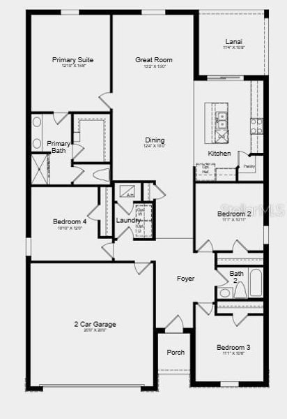 2D floor plan layout of this home in Palm Wind, Hudson, FL (Image 2). 2D floor plan layout of this home in Palm Wind, Hudson, FL (Image 2).