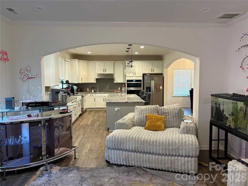 Furnished interior view inside a new home in Hidden Lakes, Statesville (Image 9).