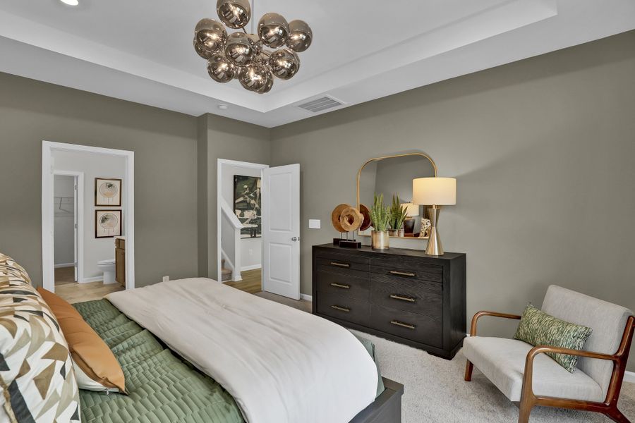 Furnished interior view inside a new home in Citadel Point at Southbridge, Sneads Ferry (Image 20).