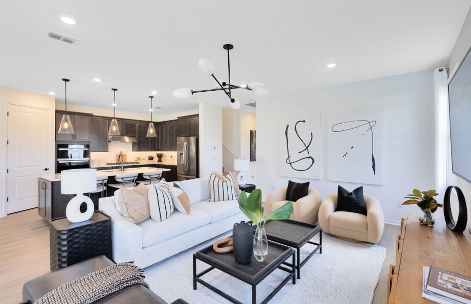 Representative furnished interior of a home built from the Mystique Grand by Del Webb in Del Webb Sunbridge, St. Cloud (Image 11). Representative furnished interior of a home built from the Mystique Grand by Del Webb in Del Webb Sunbridge, St. Cloud (Image 11).