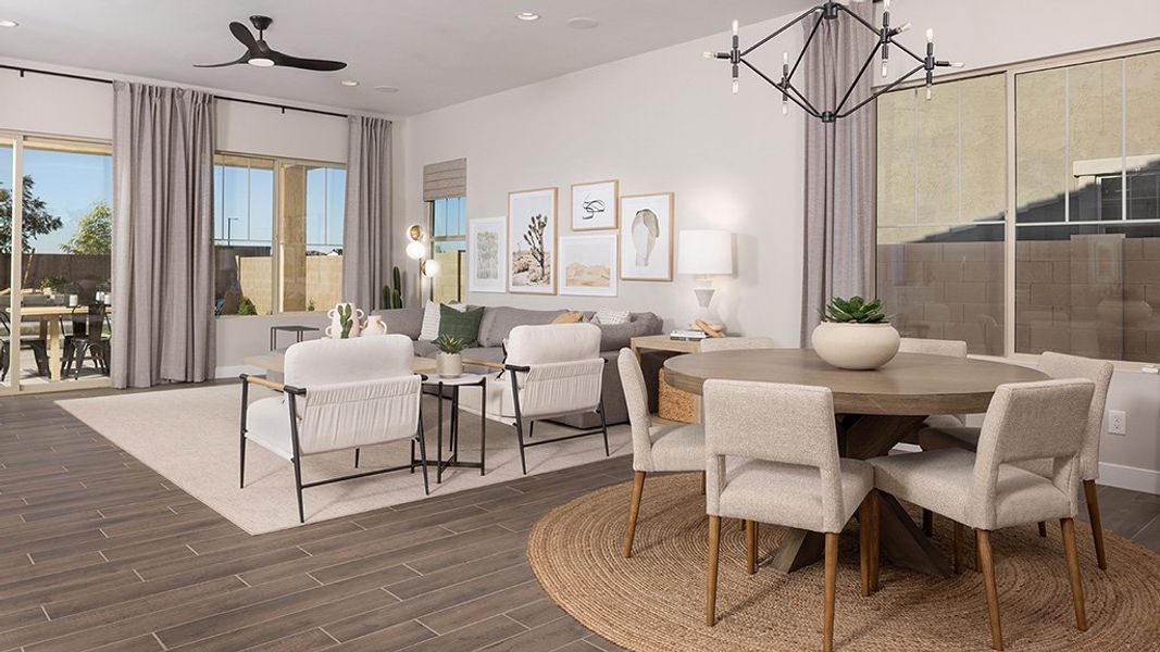 Furnished interior view inside a new home in Legado, Queen Creek (Image 5).