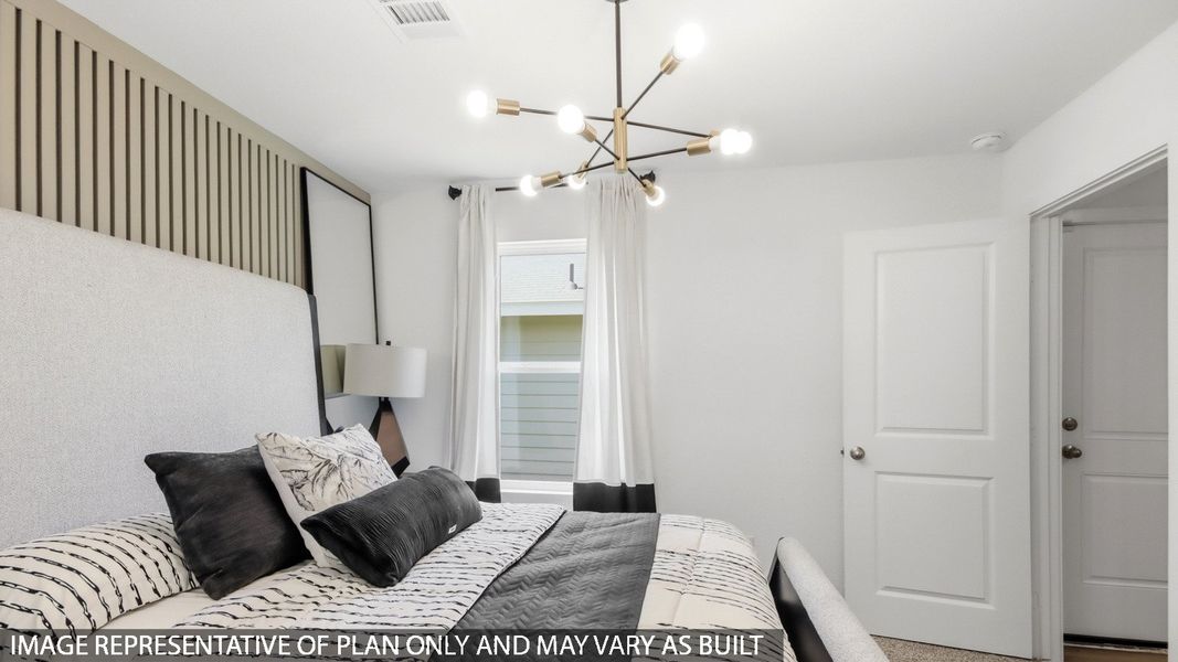 Furnished interior view inside a new home in Baron Village, Conroe (Image 10).