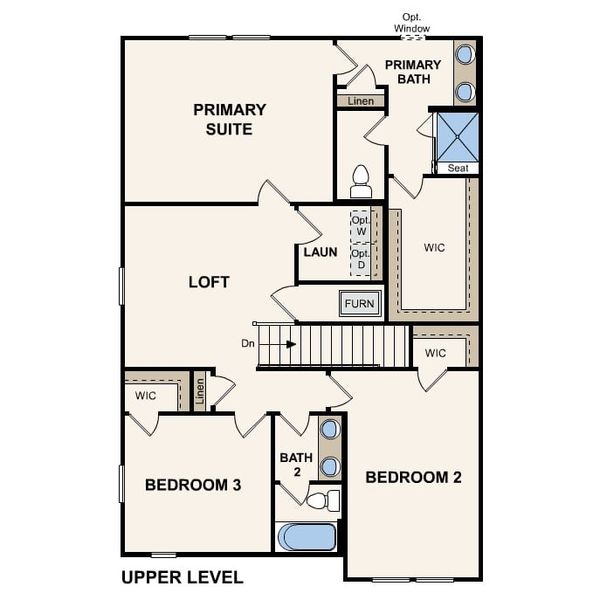2D floor plan layout of this home in Seminole Palms, Palm Coast, FL (Image 3).