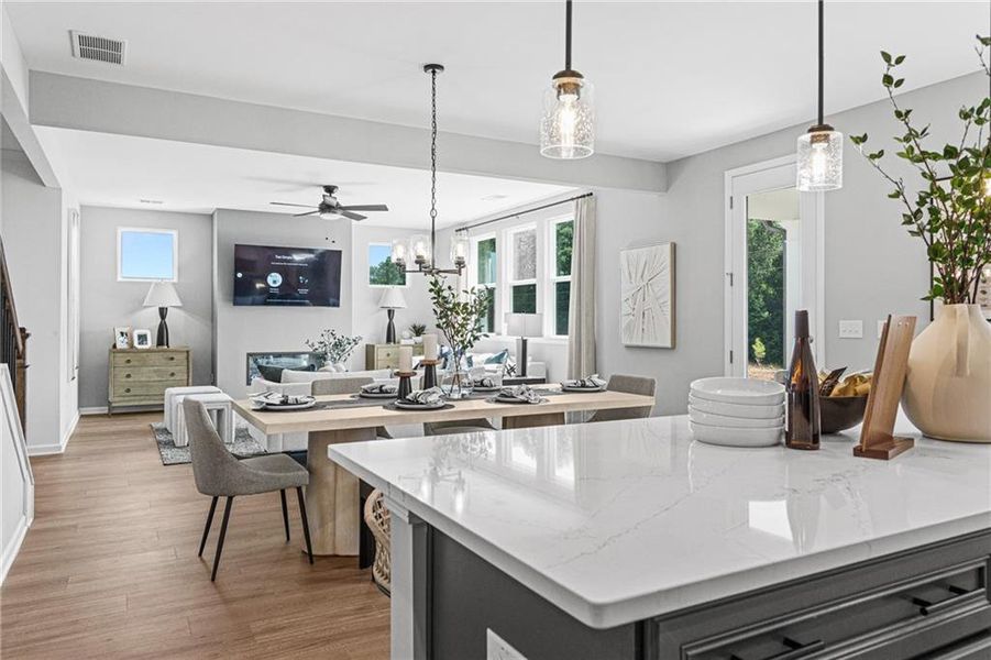 Furnished interior view inside a new home in Fern Hollow, Buford (Image 17).
