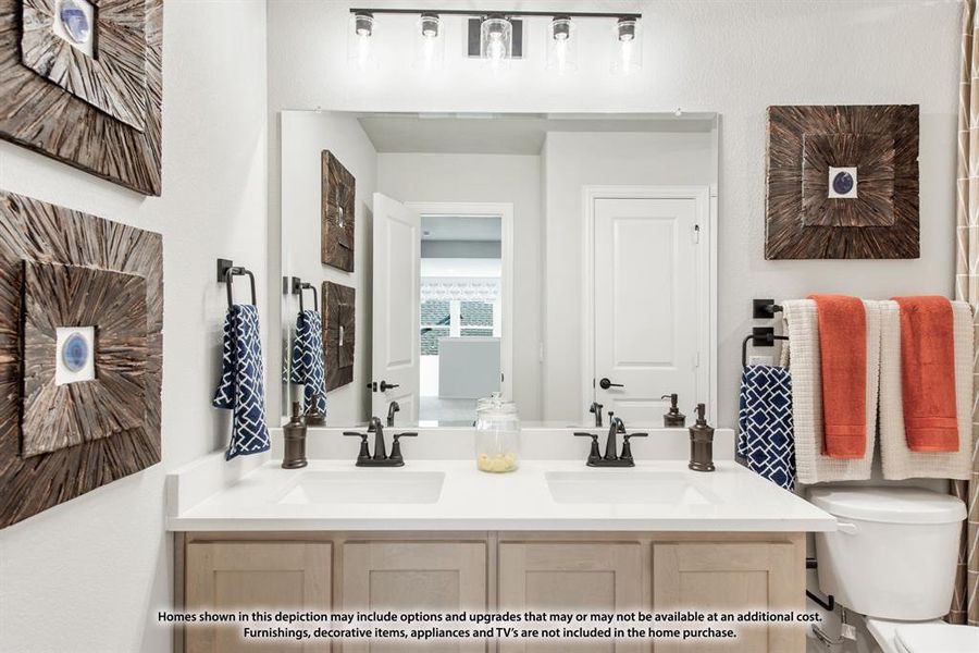 Furnished interior view inside a new home in Hunters Ridge, Crowley (Image 11).