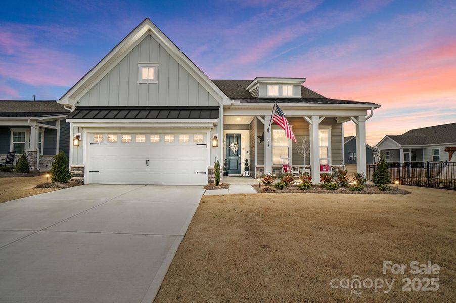 Front exterior of a new home in Esplanade at Northgate, Indian Trail, NC, highlighting curb appeal (Image 22).