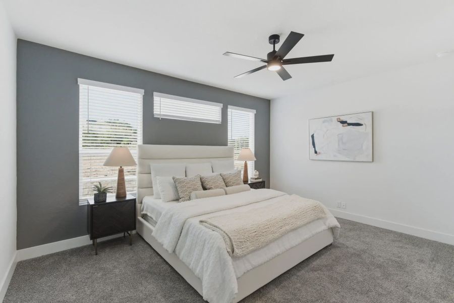 Representative furnished interior of a home built from the Balder by Chesmar Homes in Prominence Urban, San Antonio (Image 6).