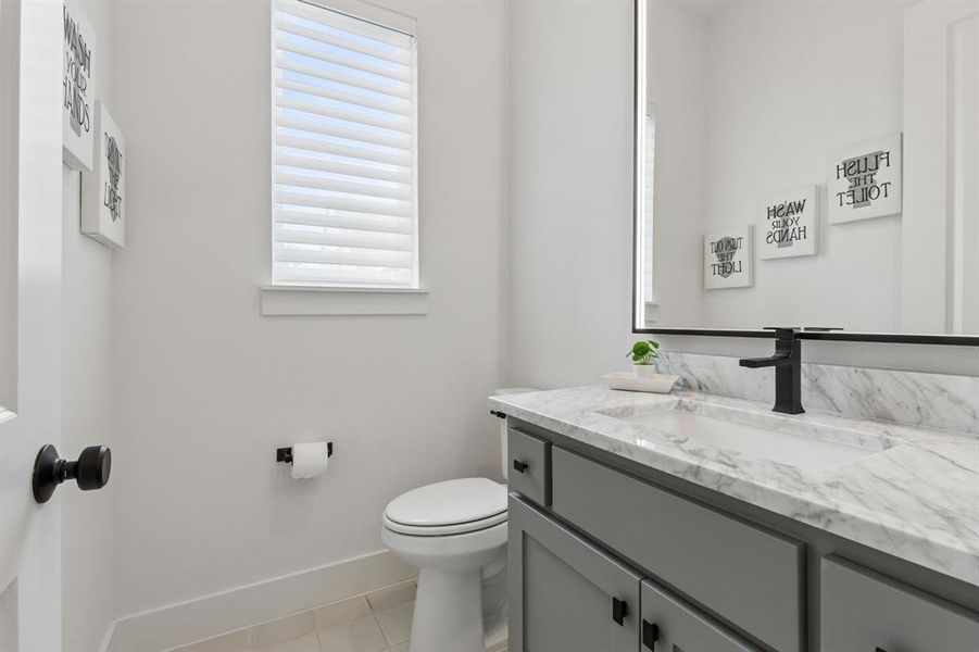 Furnished interior view inside a new home in Windsong Ranch 71' Series, Prosper (Image 36).