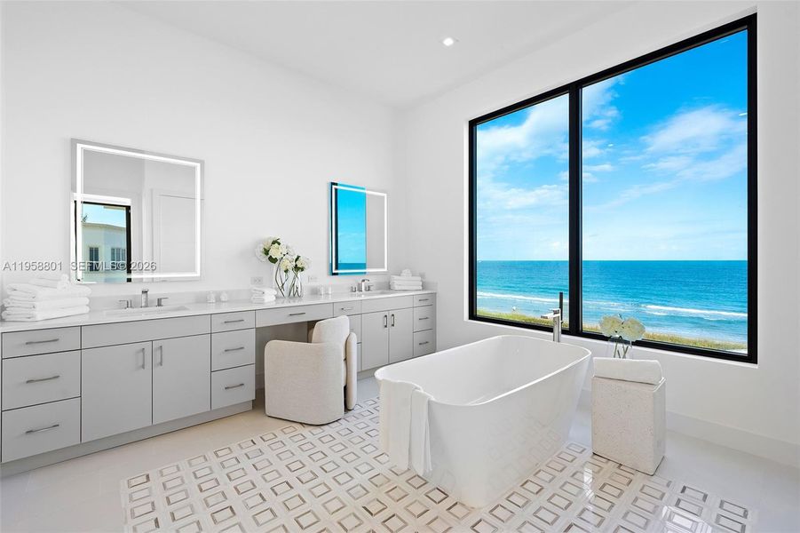 Furnished interior view inside a new home in , Fort Pierce (Image 10).