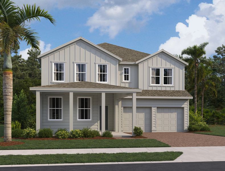 Representative exterior photo of a completed home built from the Duval II by Ashton Woods in Northlake at Ovation, Winter Garden, FL (Image 24).