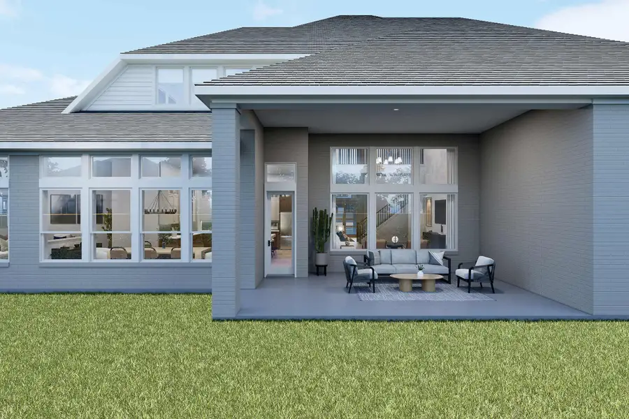 Representative exterior details of a home built from the The Mandan by David Weekley Homes in Whyburn Estate Series, Flower Mound (Image 3).