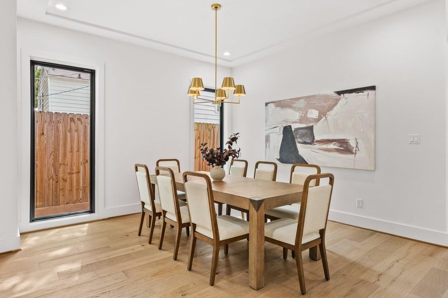 Furnished interior view inside a new home in , West University Place (Image 27).