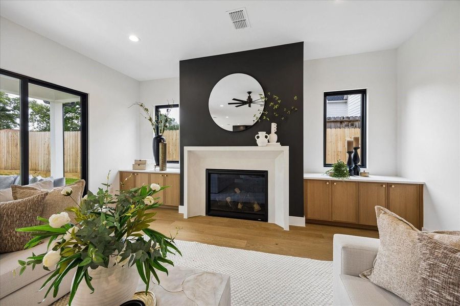 Furnished interior view inside a new home in , Houston (Image 29).