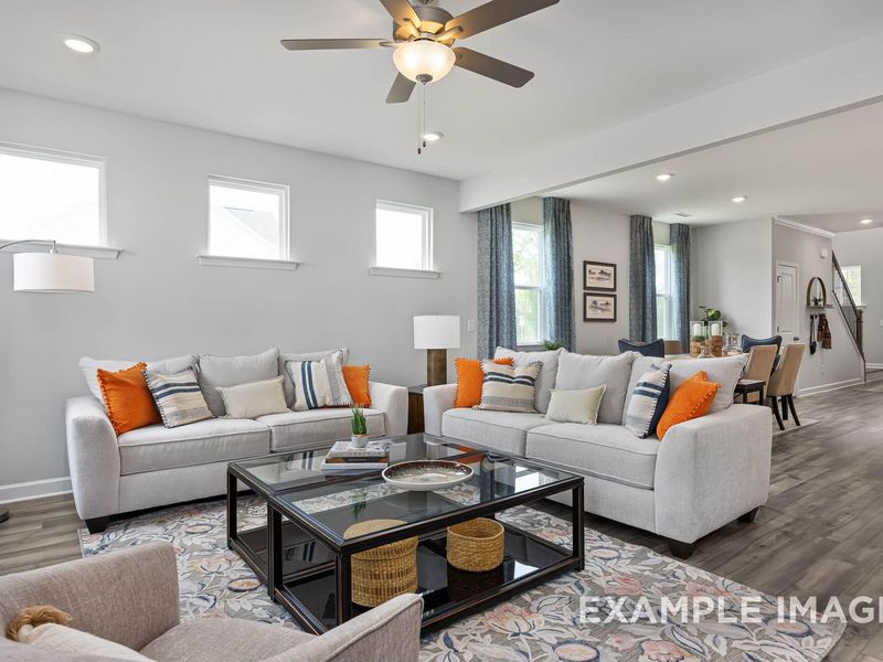 Furnished interior view inside a new home in Woodland Crossing, Zebulon (Image 14).
