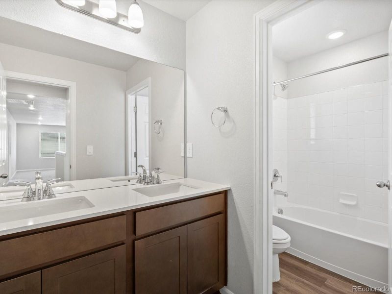 Furnished interior view inside a new home in Buffalo Highlands: The Canyon Collection, Commerce City (Image 12). Furnished interior view inside a new home in Buffalo Highlands: The Canyon Collection, Commerce City (Image 12).