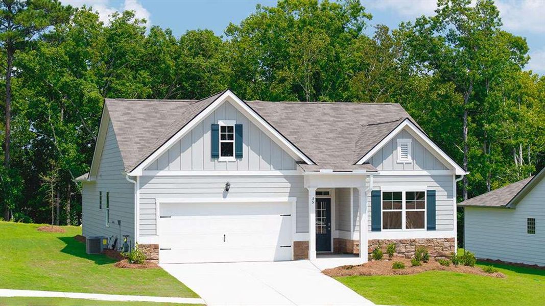 Front exterior of a new home in , Atlanta, GA, highlighting curb appeal (Image 1). Front exterior of a new home in , Atlanta, GA, highlighting curb appeal (Image 1).