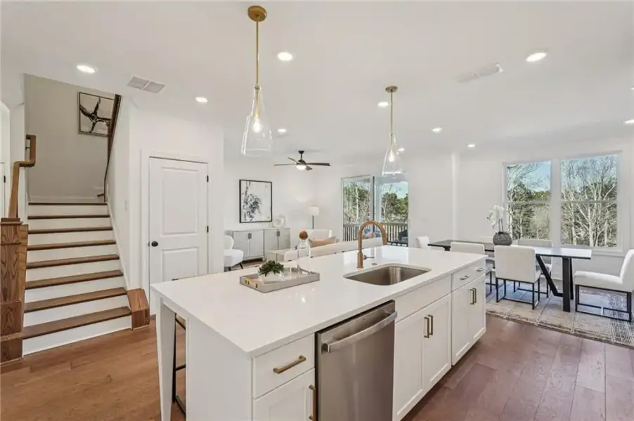 Furnished interior view inside a new home in Millcroft, Buford (Image 27).