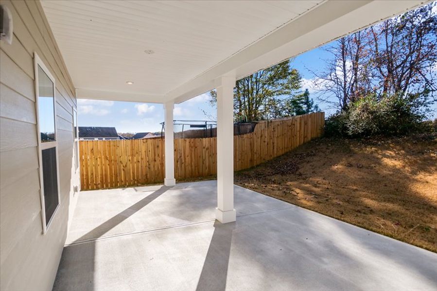 Exterior details and patio area of a home in Canterbrook Farms Ranches, Fountain Inn (Image 2). Exterior details and patio area of a home in Canterbrook Farms Ranches, Fountain Inn (Image 2).