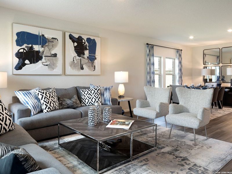 Furnished interior view inside a new home in Arcadia Ridge - Premier Series, San Antonio (Image 6).