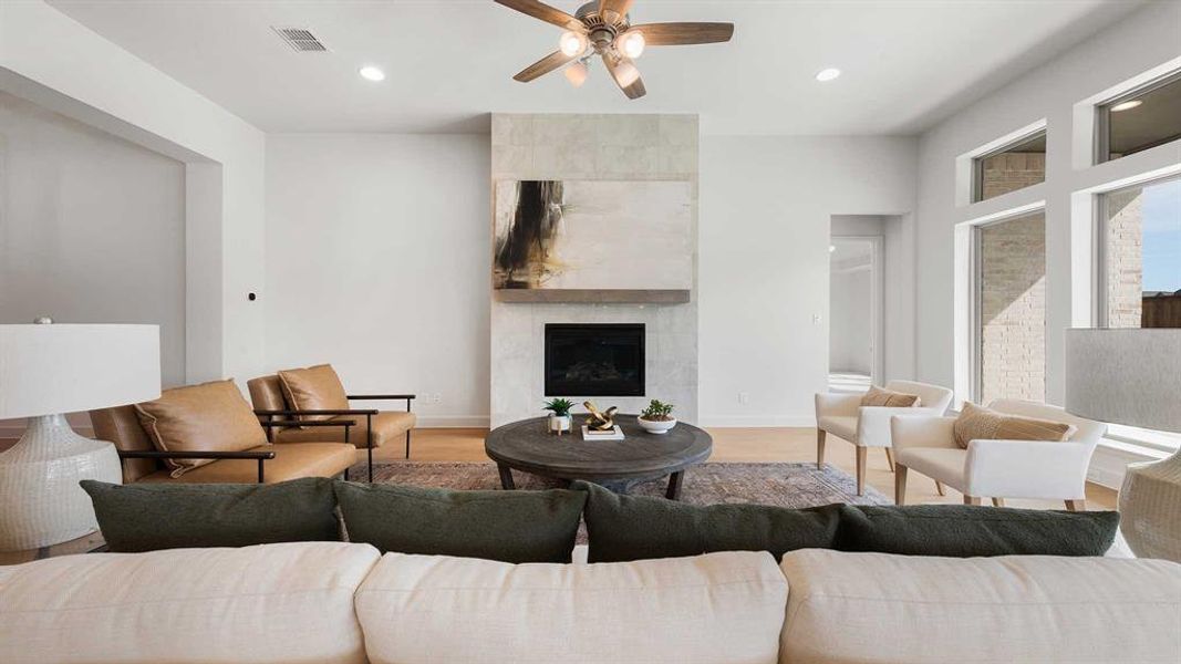 Furnished interior view inside a new home in North Sky, Celina (Image 7).