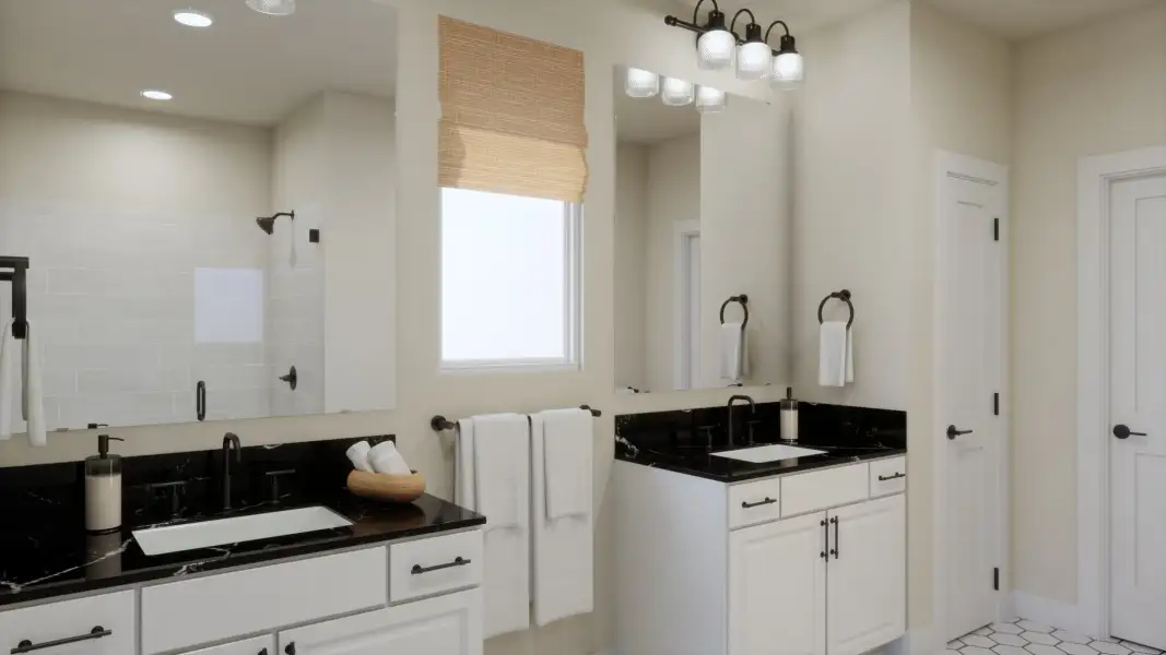 Furnished interior view inside a new home in Freedom at Anthem, Kyle (Image 10).
