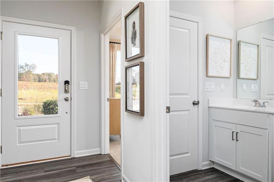 Furnished interior view inside a new home in Riverside Ridge, Lawrenceville (Image 8).