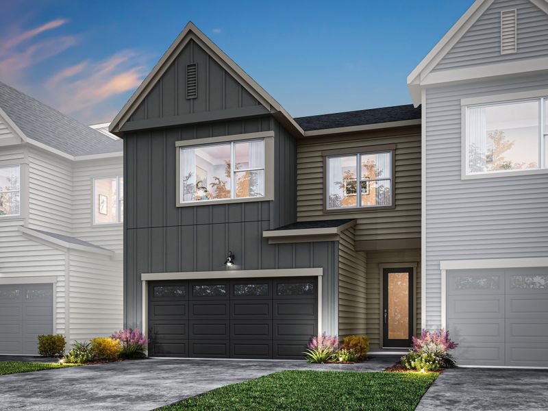 Representative exterior photo of a completed home built from the Ellis by Tri Pointe Homes in Summit At Homestead, Chapel Hill, NC (Image 21). Representative exterior photo of a completed home built from the Ellis by Tri Pointe Homes in Summit At Homestead, Chapel Hill, NC (Image 21).
