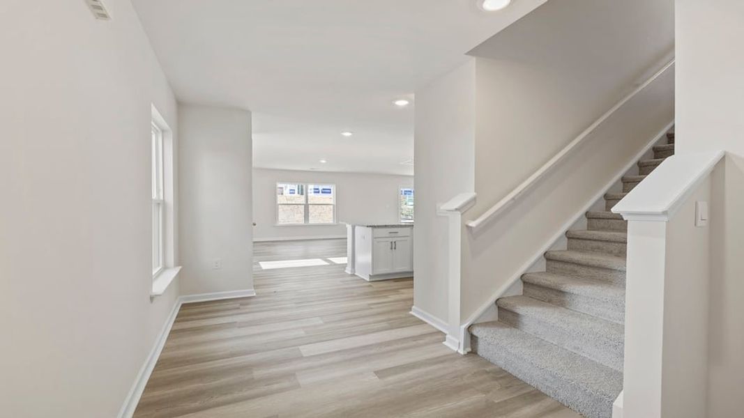 Spacious, unfurnished interior of a new home in Trailside Run, Spartanburg (Image 15). Spacious, unfurnished interior of a new home in Trailside Run, Spartanburg (Image 15).