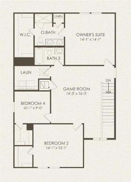 Pulte Homes, Lincoln floor plan