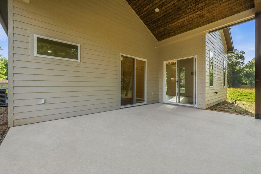 Large covered back porch Large covered back porch