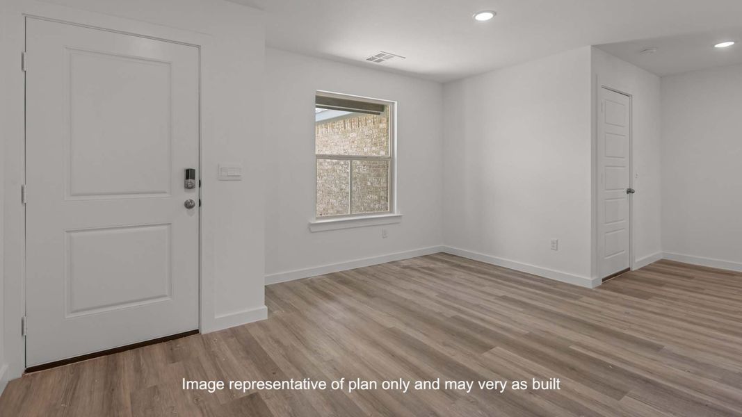 Representative unfurnished interior of a home built from the The Jayde by D.R. Horton in Terra Vista, Lubbock (Image 11). Representative unfurnished interior of a home built from the The Jayde by D.R. Horton in Terra Vista, Lubbock (Image 11).
