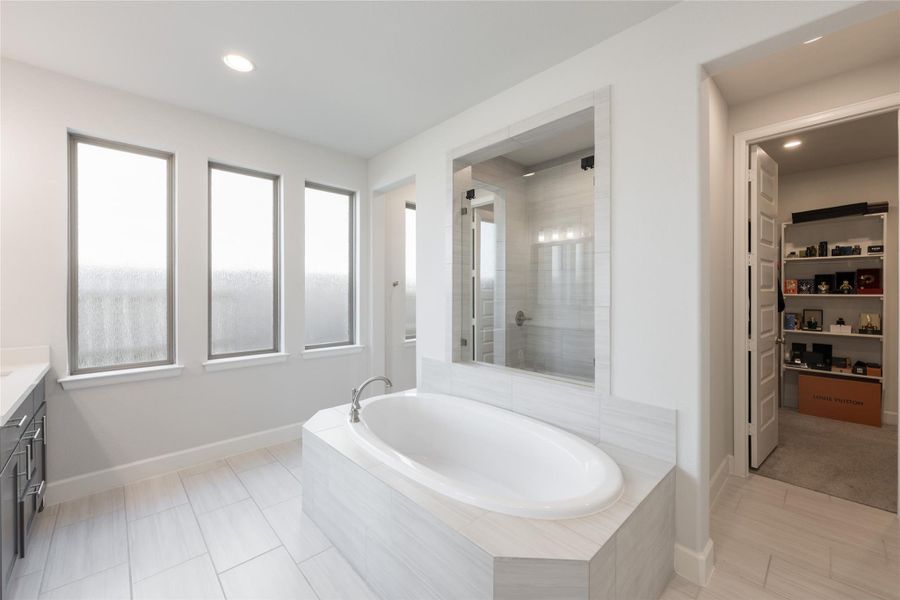 Furnished interior view inside a new home in Elyson, Katy (Image 33).