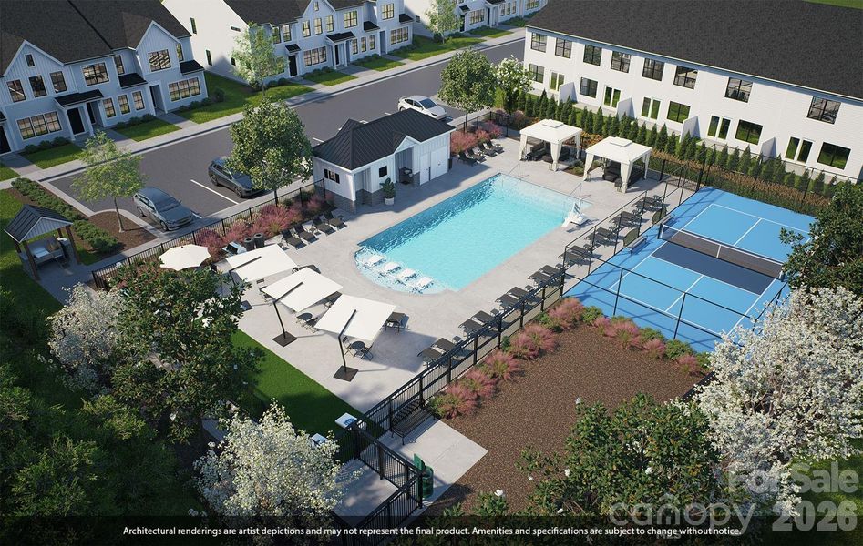 Rendering for Amenity Center. Representative photos only . Color, materials etc. subject to change