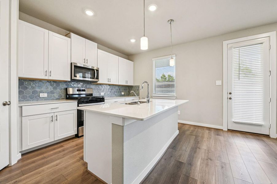 Photo is not of the actual home, but is an inspirational photo of builder’s model home and may depict options, furnishings, and/or decorator features that are not included