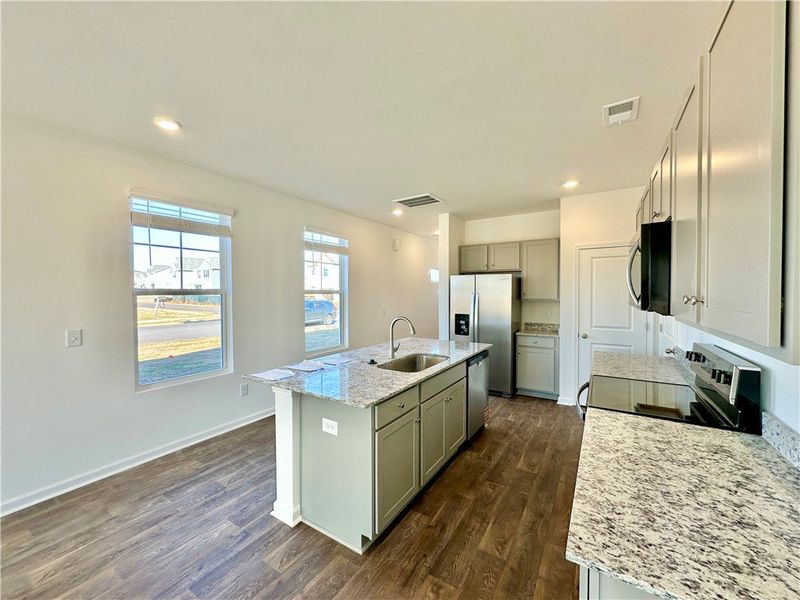Furnished interior view inside a new home in Champions Village at Cherry Hill, Pendleton (Image 7). Furnished interior view inside a new home in Champions Village at Cherry Hill, Pendleton (Image 7).