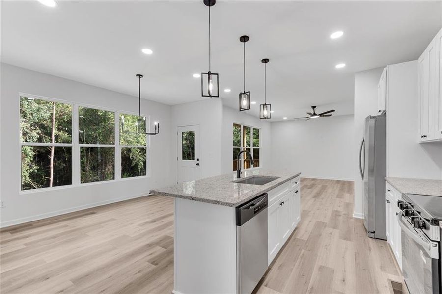 Furnished interior view inside a new home in , Ellenwood (Image 8).